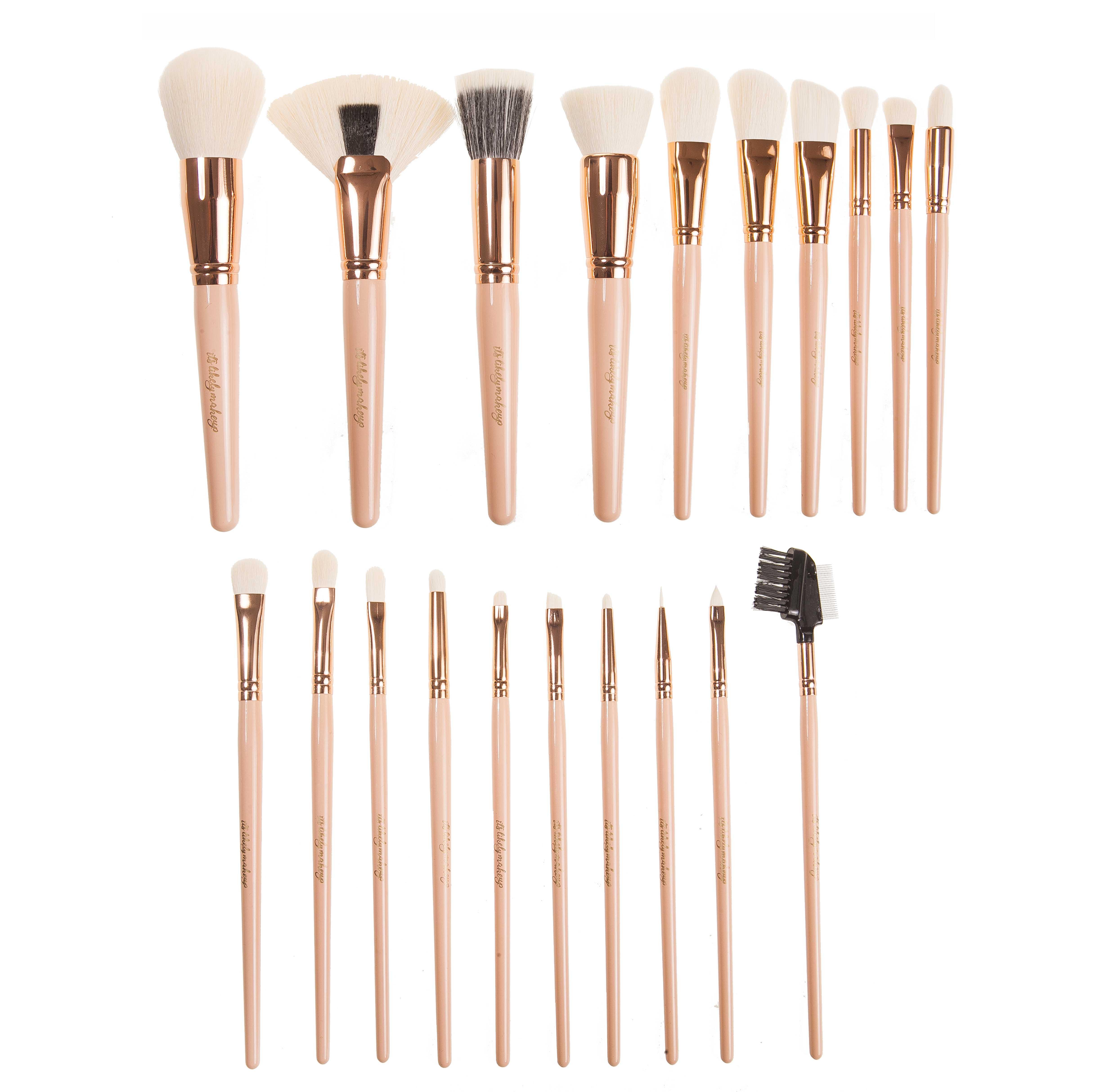 Synthetic 20pcs Professional Full Makeup School Brush Set 